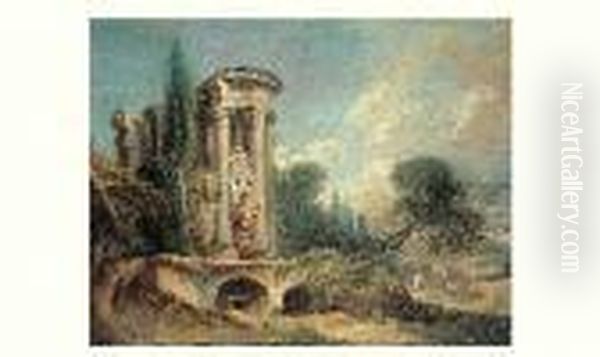 Le Temple De Vesta A Tivoli - view 1
