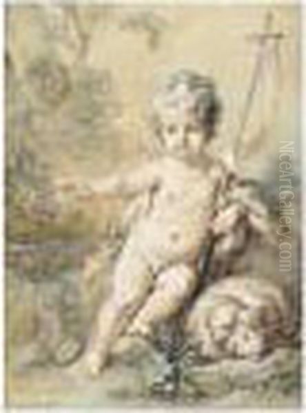 Saint Jean-baptiste Et L'agneau Pascal - view 1