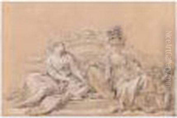 Projet Decoratif Pour Un Fronton : Allegorie De La Guerre Et De La Paix - view 1