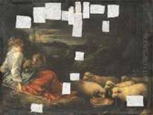 Les Enfants Du Fermier by Francois Boucher
