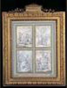 Quatre Vignettes Preparatoires Pour Le Moliere De 1734*:
