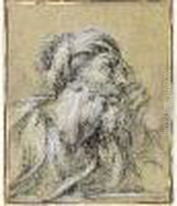 Etude D'oriental Au Turban, De Profil by Francois Boucher