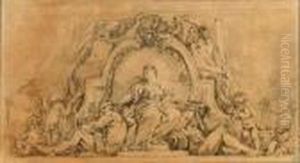 An Allegory Of Justice With River Gods