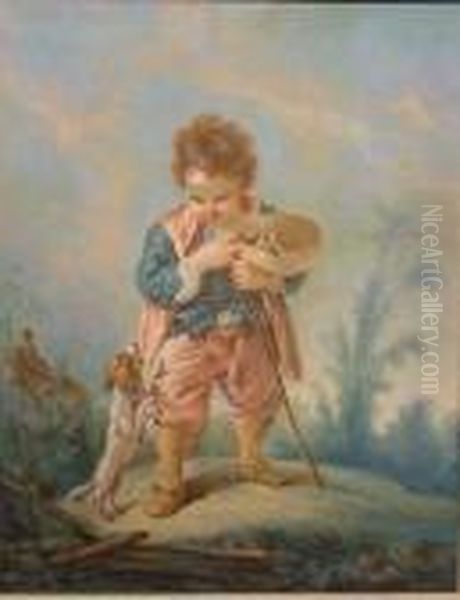 Boy With Bird's Nest - view 1