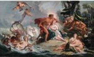 Neptune And Amymone by Francois Boucher