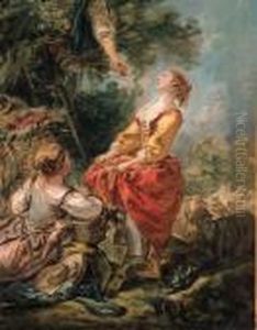 La Cueillette Des Cerises by Francois Boucher