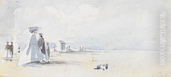 Zugeschrieben - Am Strand Von Trouville - view 1
