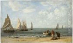 Maree Basse by Eugene Boudin