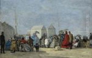 Scene De Plage A Trouville