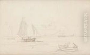 Bateaux by Eugene Boudin