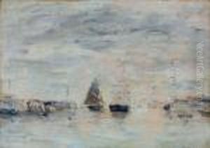 Le Havre, L'avant-port by Eugene Boudin