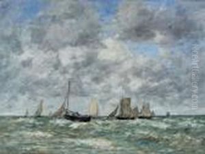 Bateaux De Berck Appareillant