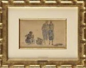Trois Femmes Sur La Plage by Eugene Boudin