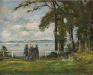 Honfleur, La Cote De Grce by Eugene Boudin