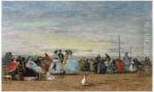 Scene De Plage A Trouville