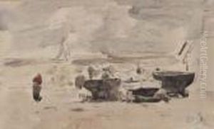 Voiliers by Eugene Boudin