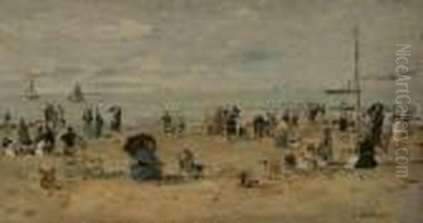 Trouville. Scene De Plage - view 1
