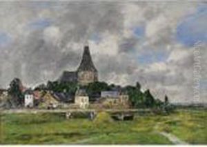 Quillebeuf, L'eglise Du Grand Canal