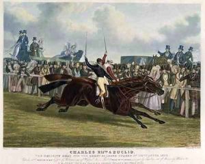 Charles XII and Euclid The Decisive Heat for the Great St Leger Stakes at Doncaster by John Frederick Herring Snr