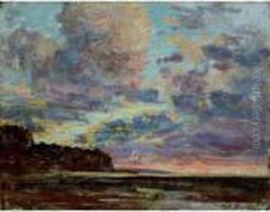 Coucher De Soleil A Etretat