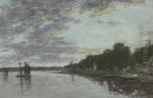 Hopital-camfrout. Le Rivage by Eugene Boudin
