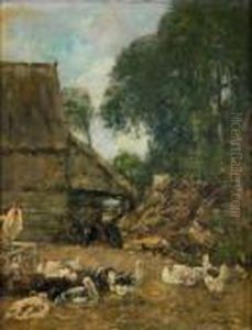 Le Poulailler by Eugene Boudin