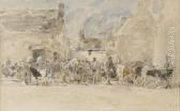 Scene De Village Breton - view 1