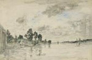Bord De Seine by Eugene Boudin