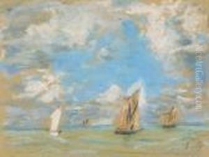 Voiliers by Eugene Boudin