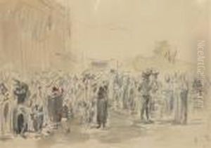 Marche En Bretagne by Eugene Boudin