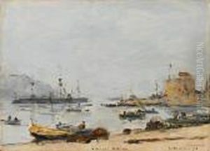 La Rade De Villefranche by Eugene Boudin