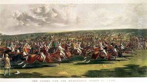 The Start of the Memorable Derby of 1844 by John Frederick Herring Snr