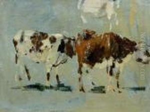 Etudes De Vaches by Eugene Boudin