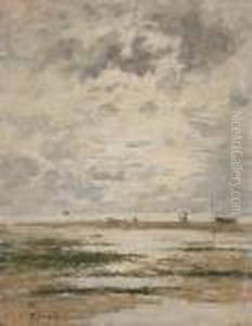 Promeneuses A Maree Basse by Eugene Boudin