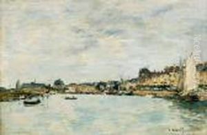 Trouville, Le Port by Eugene Boudin