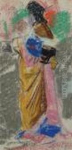 Study For An Oriental Woman In The Manner Of A Stain Glass Window Study For An Oriental Woman In The Manner Of A Stain Glass Window