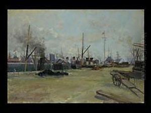 Havre-le Port by Eugene Boudin