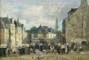 Marche En Bretagne by Eugene Boudin