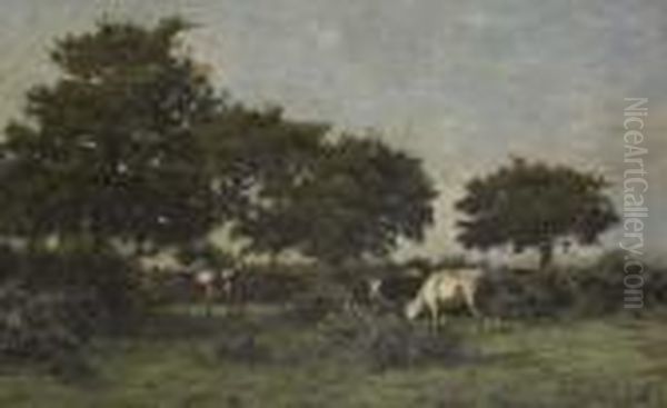 Eugene Paysage Aux Vaches - view 1