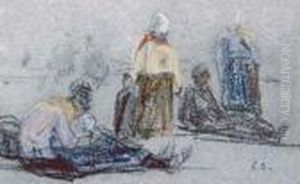 Femmes A La Plage by Eugene Boudin