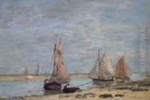 Voiliers Aux Environs De Trouville - view 1