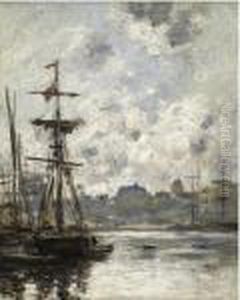 Le Port De Fecamp by Eugene Boudin