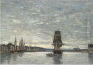Property From A Distinguished Private Collection
Vue Du Bassin De Trouville by Eugene Boudin
