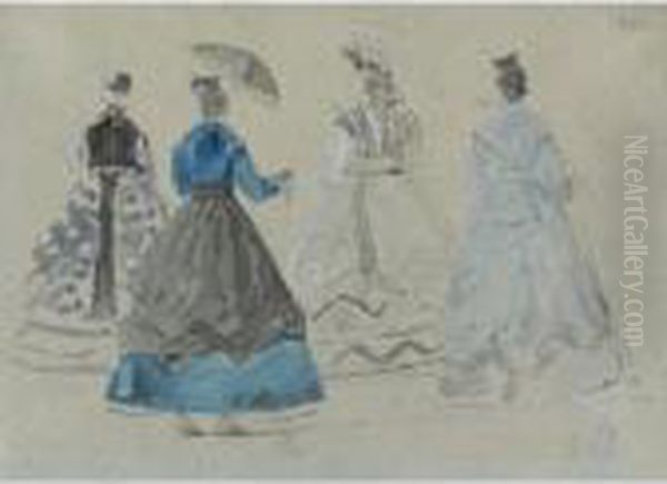 Quatre Femmes A La Plage - view 1