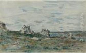 Environs De Plougastel by Eugene Boudin