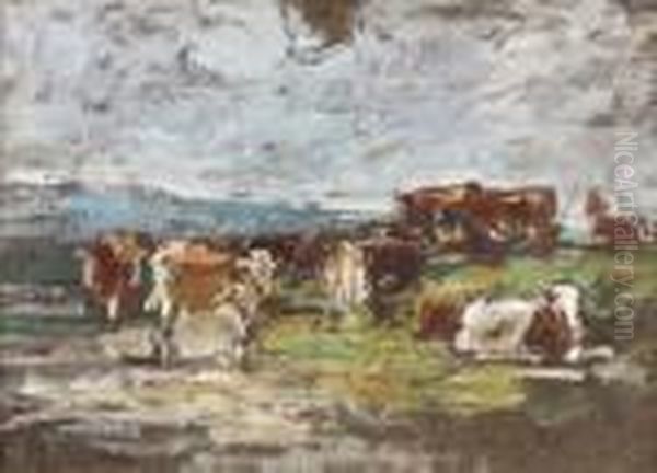 Vaches Au Paturage. - view 1