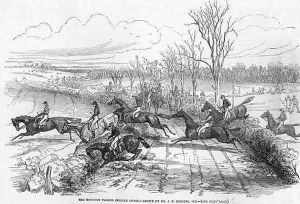 The Newport Pagnel Steeple Chase by John Frederick Herring Snr