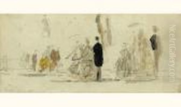 Crinolines Sur La Plage - view 1