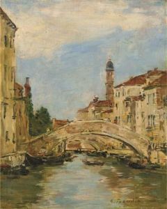 Petit Canal A Venise by Eugene Boudin