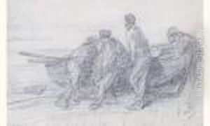 Le Retour De La Peche by Eugene Boudin